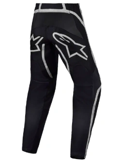 Spodnie cross dziecięce Alpinestars MX Fluid Apex V2 czarno-srebrne
