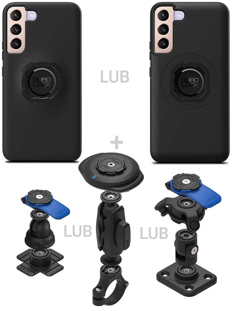 Zestaw 360 Quad Lock: etui na telefon Samsung Galaxy S22+ + wybrane komponenty