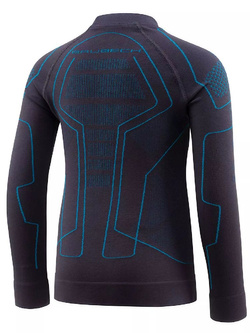 Bluza termoaktywna dziecięca Brubeck Thermo Kids szaro-niebieska
