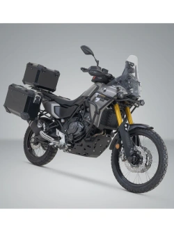 Zestaw: kufry boczne 37/45 + kufer centralny + stelaże TRAX ADV SW-Motech Yamaha Tenere 700 (wybrane modele) czarne