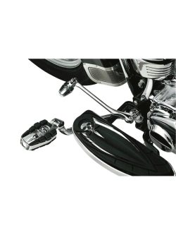 Podnóżki motocyklowe Kuryakyn Zombie srebrno-czarne
