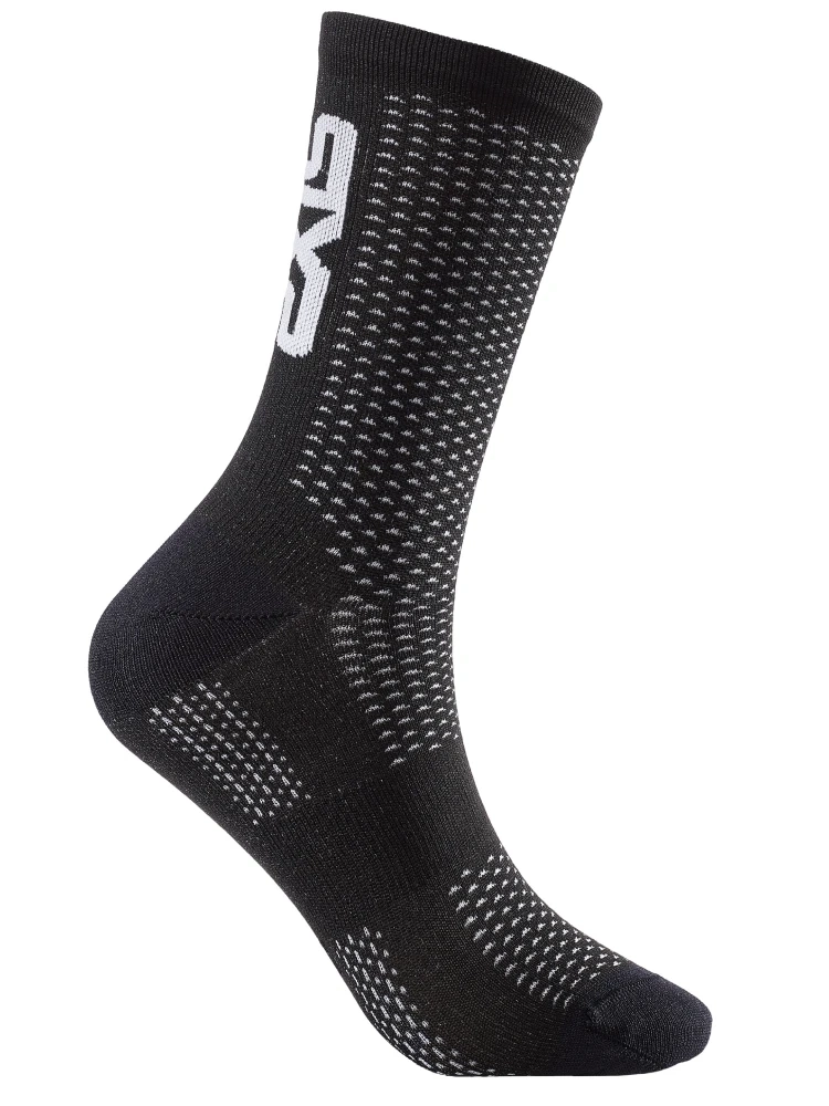 Skarpety motocyklowe SIXS Short Logo V2 Crew czarne