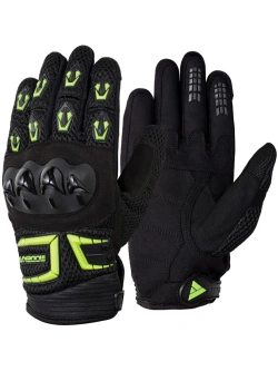 Rękawice motocyklowe dziecięce Modeka Mx Top II czarne-fluo