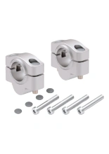 Podwyższenie kierownicy Hepco&Becker Suzuki GSX-8T (25-) [20 mm w górę] srebrne