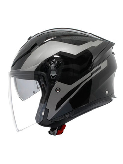 Kask otwarty AGV K-5 Jet Evo Tune szaro-czarny