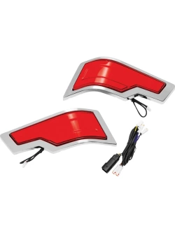 Lampy tylne LED Kuryakyn Tracer Tour-Pak Harley Davidson (wybrane modele) srebrne