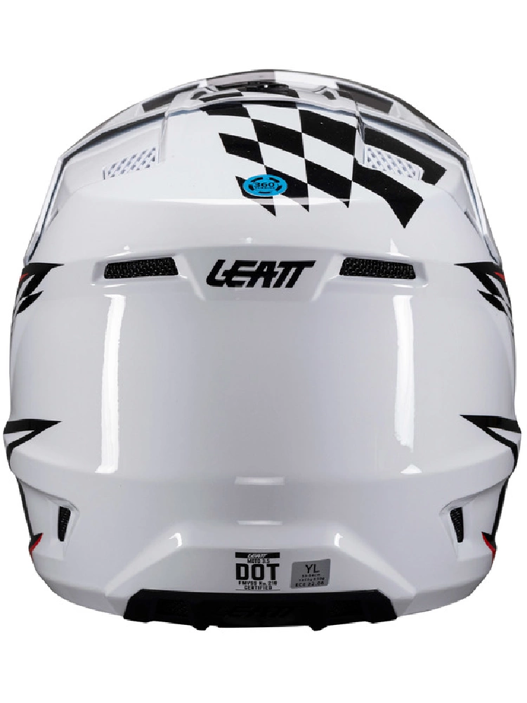 Kask dziecięcy enduro Leatt Moto 3.5 V25 z goglami biały