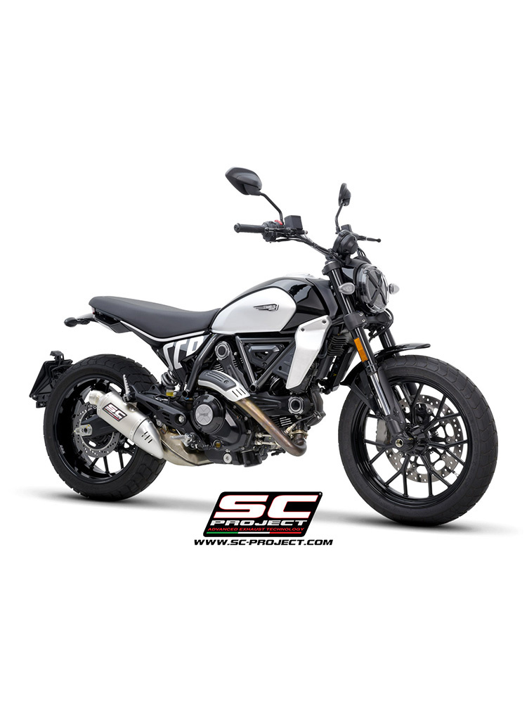 Tłumik motocyklowy SC-Project Rally-S Ducati Scrambler 800 (23-) tytan