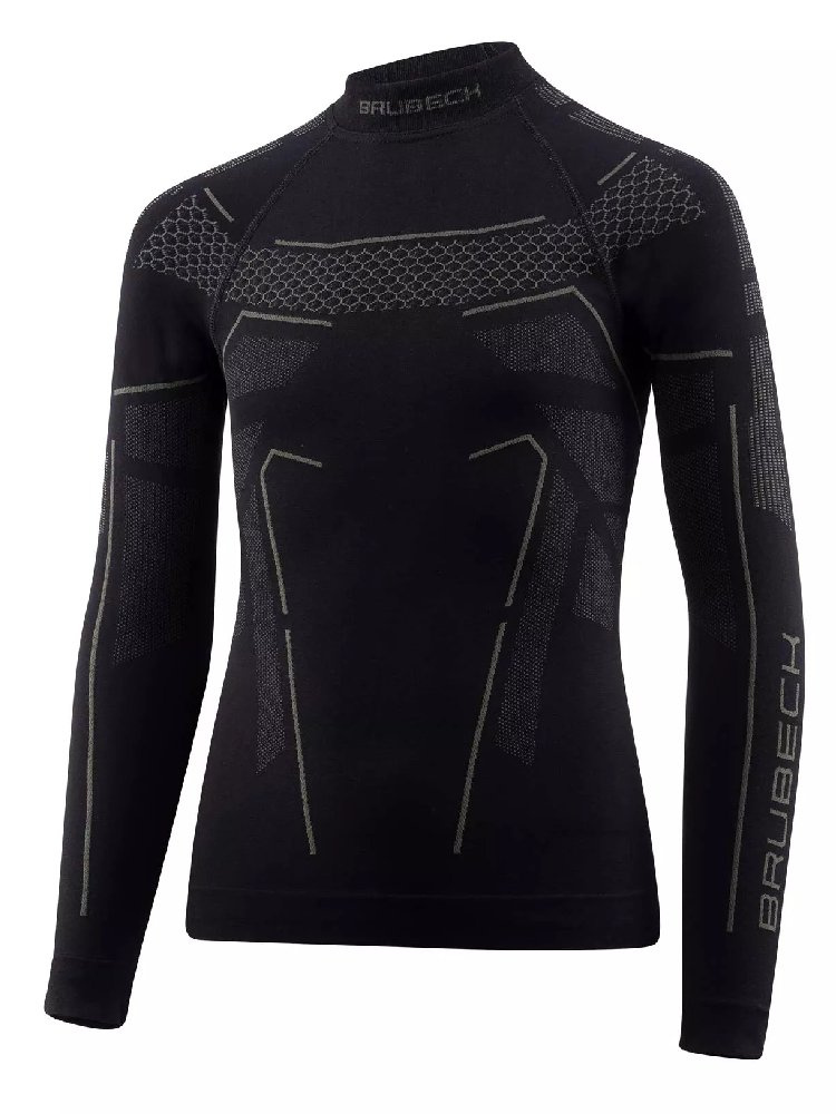Bluza termoaktywna dziecięca Brubeck Thermo Junior czarna