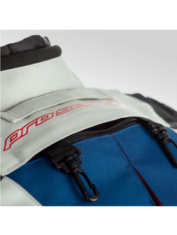 Kurtka motocyklowa z poduszką powietrzną RST Pro Series Adventure-X Airbag niebiesko-czerwona