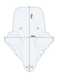 Szyba do skutera GIVI Kymco X-Town 125/ 300 City (20-25) przezroczysta [montaż wymaga mocowania D6115KIT]