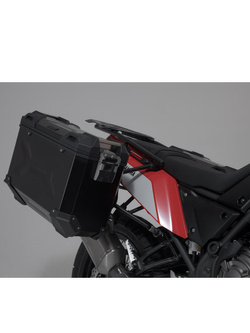 Zestaw: kufry boczne + stelaże EVO TRAX ADV SW-MOTECH 37/37 L do motocykla KTM 990 SM/ 990 SMR (07-) [pojemność 2 x 37 L]