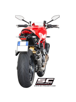 Dwa Tłumiki CR-T Slip-on SC-Project do Ducati MONSTER 1200 R [16-17]