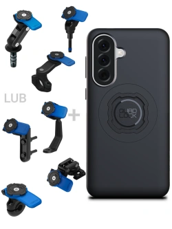 Zestaw na motocykl: etui MAG na telefon Samsung Galaxy A37 (magnetyczne) + mocowanie Quad Lock