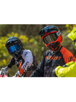 Gogle motocyklowe Klim Rage Off-Road czarno-fluo z mocno przyciemnianą szybką