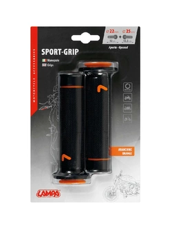 Manetki motocyklowe uniwersalne Lampa Sport-Grip pomarańczowe
