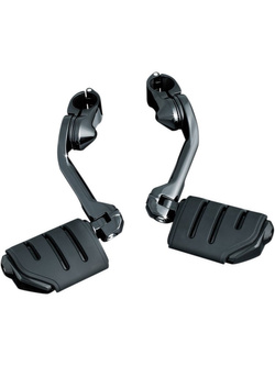 Długie spacerówki Tour-Tech z podnóżkami Trident Dually ISO Kuryakyn uniwersalne czarne