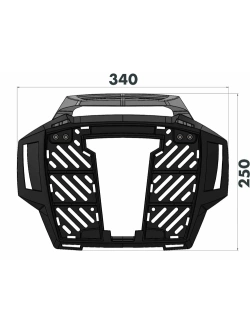 Stelaż pod kufer centralny Hepco&Becker AluRack Yamaha Tenere 700 (25-)