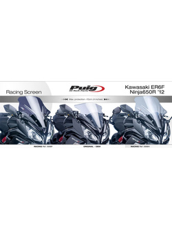 Szyba sportowa PUIG do Kawasaki ER6 F (12-16) lekko przyciemniana