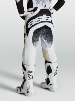 Spodnie cross Alpinestars MX Techstar Swan biało-czarne