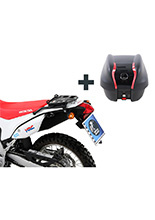 Zestaw: kufer centralny Journey 30 + stelaż Hepco&Becker Honda CRF 250 L (12-) / Rally (17-)