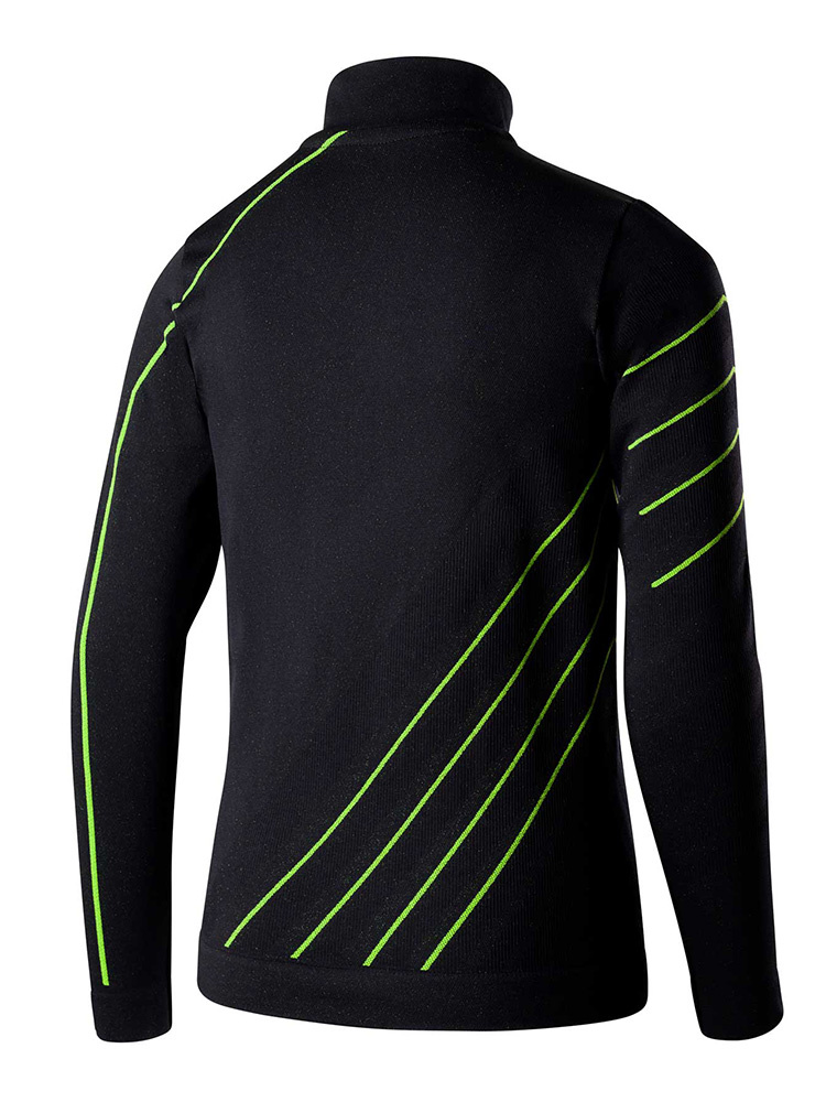 Bluza termoaktywna piłkarska Brubeck Dry czarno - zielona