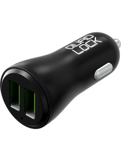 Ładowarka samochodowa Dual USB 12V Quad Lock