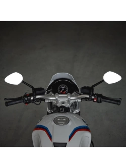 Lusterko motocyklowe uniwersalne Motogadget Mo.view Sport aluminiowe, czarne [długość ramienia: 180 mm]