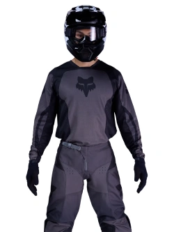 Bluza enduro Fox 180 Shield czarno-szara