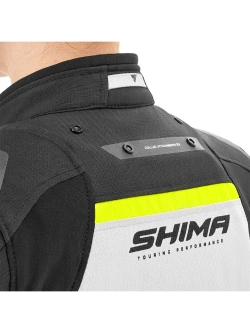Kurtka motocyklowa damska tekstylna Shima Dune fluo-czarna