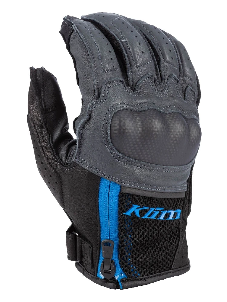 Rękawice motocyklowe Klim Induction szaro-niebieskie