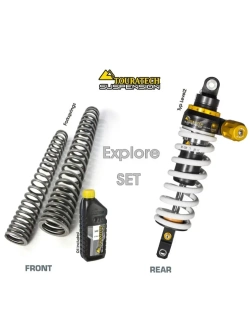 Zestaw: amortyzator motocyklowy Typ Level2 + sprężyny progresywne przedniego widelca Touratech Yamaha Tenere 700 (19-)