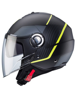 Kask otwarty Caberg Riviera V4 X Geo czarno-żółto-szary