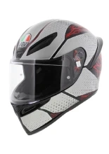 Kask integralny AGV K1 S Speedarmor czarno-szaro-czerwony matowy