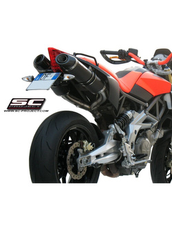 Tłumik Slip-on SC-Project [Owal] do Aprilia - SHIVER 750 [07-17]