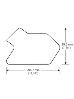 Tankpady boczne Onedesign do BMW R 1200 GS Adventure (14-18)/ 1250 GS Adventure (19-24) przezroczyste
