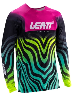 Bluza enduro Leatt Moto 5.5 UltraWeld różowo-niebieska-fluo