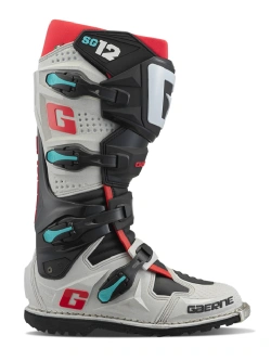 Buty motocyklowe off-road Gaerne SG-12 Enduro czarno-biało-czerwone