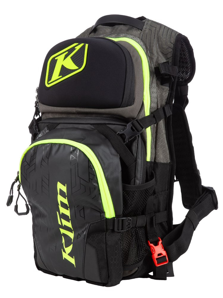 Plecak motocyklowy Klim Nac Pak czarny fluo [pojemność: 13 l]