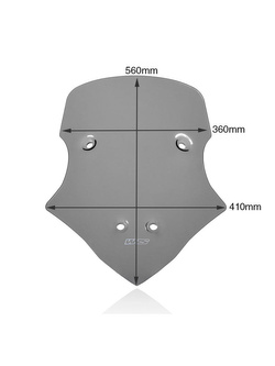 Szyba motocyklowa WRS Caponord Ducati Multistrada V4/ S/ Sport/ Rally (20-), Pikes Peak (22-) przyciemniana