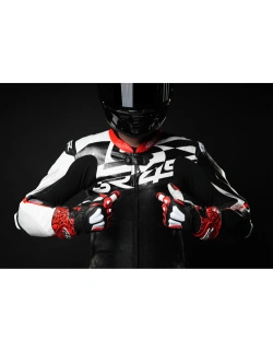 Kombinezon motocyklowy jednoczęściowy 4SR Racing Ultra Light Pista AR czarno-biało-czerwony