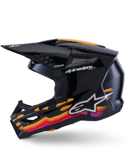Kask enduro Alpinestars SM3 Force czarno-różowo-pomarańczowy