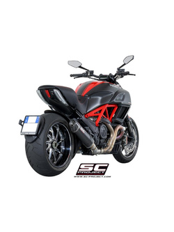 Tłumik SC-Project Oval Titanium / Carbon - Ducati Diavel [11-17]