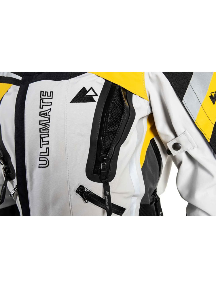 Kurtka motocyklowa tekstylna Touratech Companero Ultimate szaro-czarno-żółta