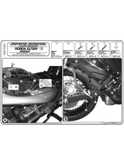 Stelaż kufrów bocznych Monokey Kappa Honda XL 700V Transalp (08-13)
