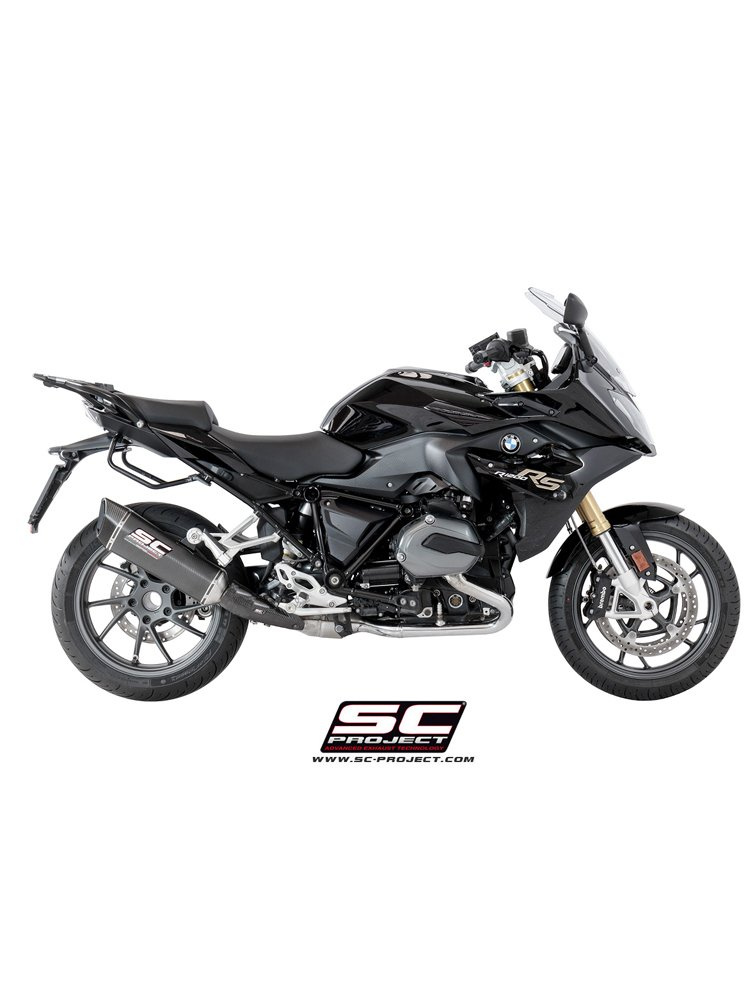 Tłumik SLIP-ON SC1-R Carbon fiber z karbonową końcówką SC-Project do BMW R 1200 R - RS (2017 - 2018)