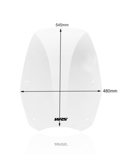 Szyba motocyklowa WRS Touring Honda SH 125/ 150 (17-19) przezroczysta