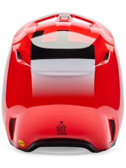 Kask enduro Fox V1 Shield czerwono-szaro-czarny