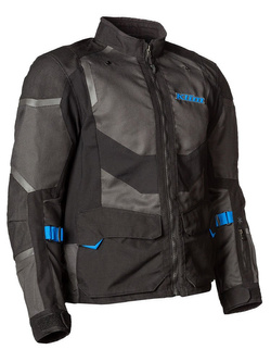 Kurtka motocyklowa tekstylna Klim Baja S4 czarno-niebieska