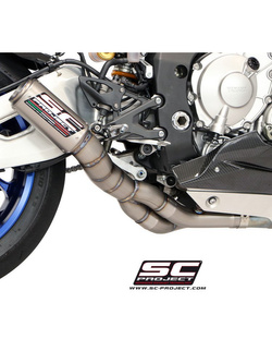 Układ wydechowy DE-CAT z tłumikiem CR-T NISKA POZYCJA SC-Project do Yamaha YZF R1 / R1M [15-17]